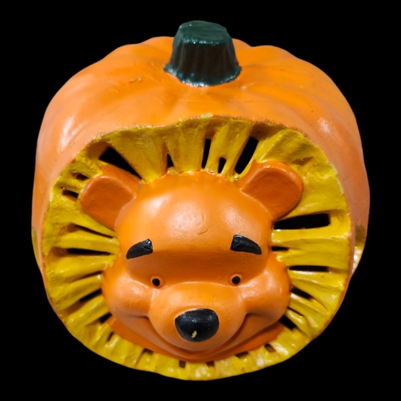 Disney Vintage 1999 "Winnie the Pooh" Light Up Halloween Pumpkin Jack-o-Lantern - Picture 8 of 12